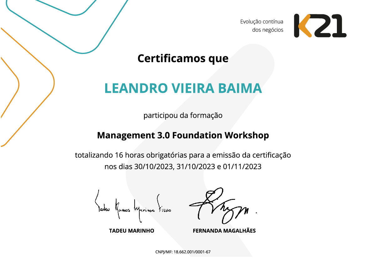 Certificado K21